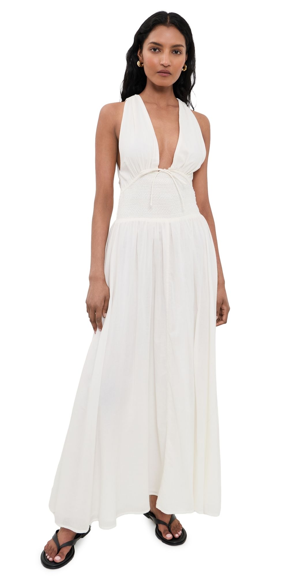 LSPACE Emmaline Maxi Dress Cream XS