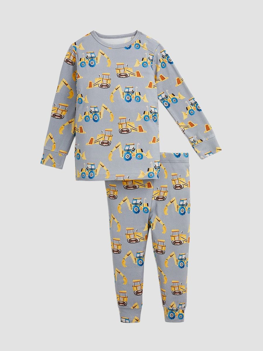 Boy's Little Boy's & Boy's Doze Off Tractor-Print Pajamas - Multi - Size 3