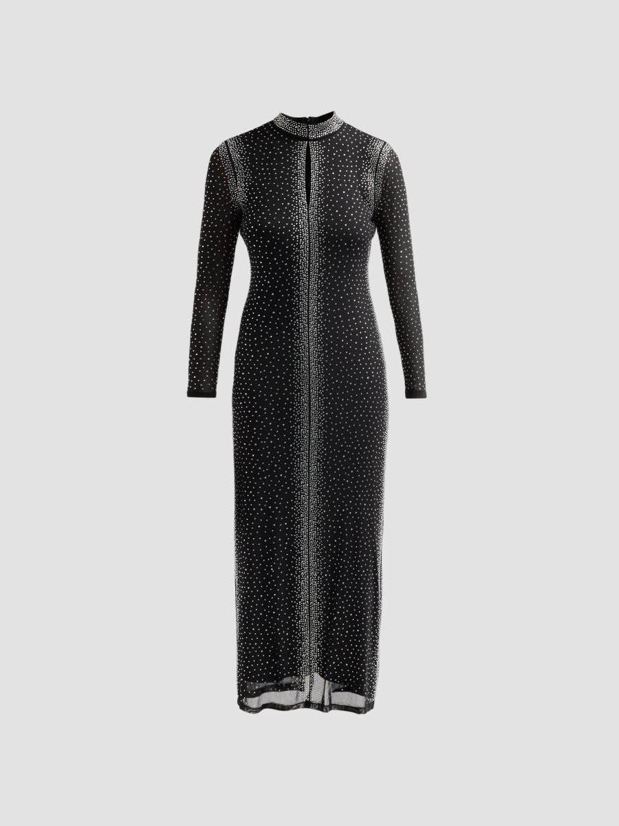 Elie Tahari Women's Marianna Embellished Cut-Out Midi Dress - Noir - Size 16