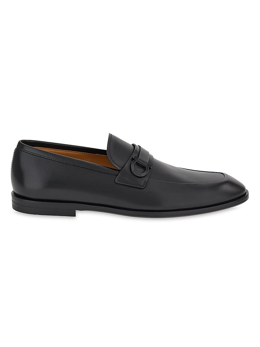 Men's Florio Leather Loafers - Nero - Size 13