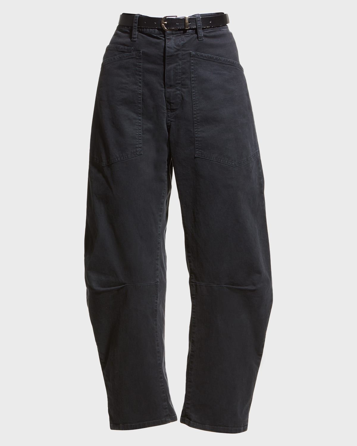 Shon Mid-Rise Cropped Pants