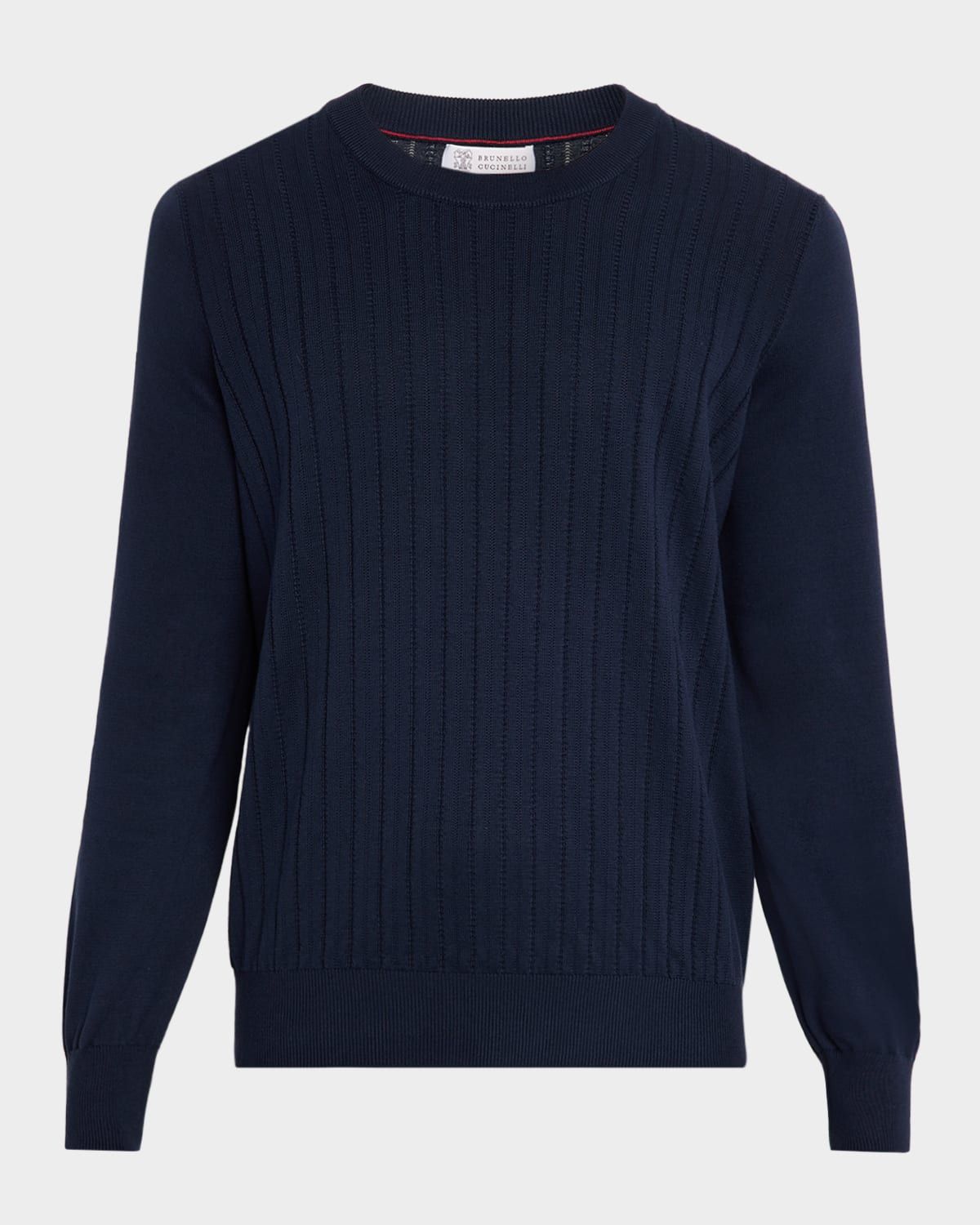 Men & apos;s Cotton Rib Crewneck Sweater