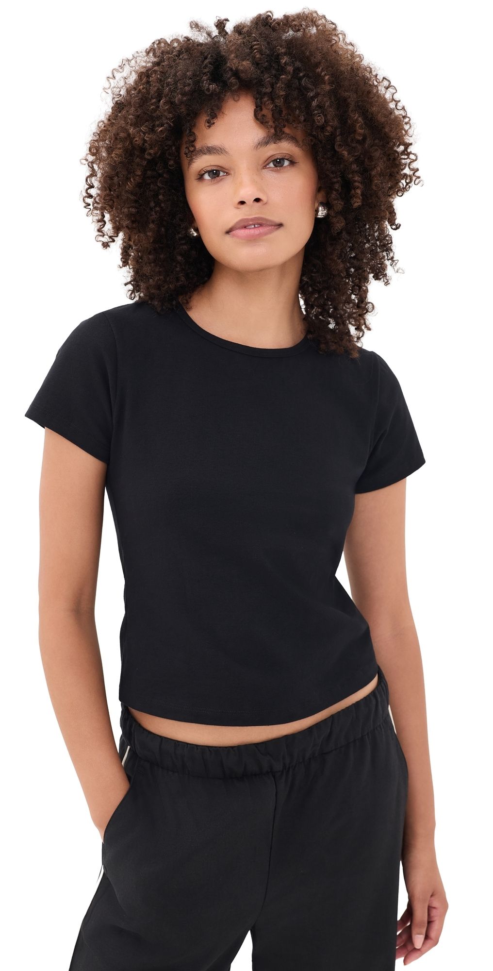 Year of Ours Cotton Essential Tee Black XS