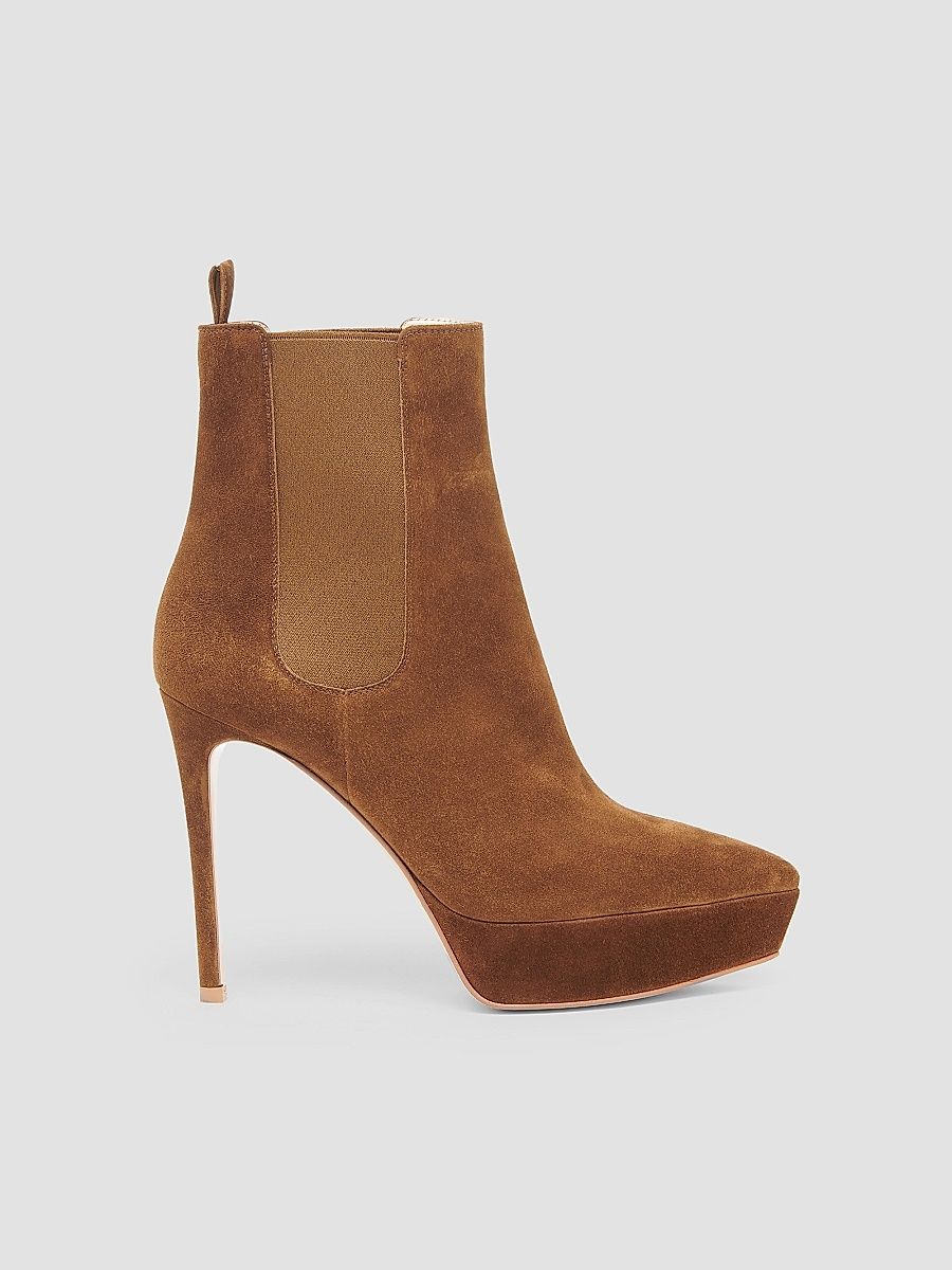 Gianvito Rossi Women's 120MM Suede Chelsea Boots - Texas - Size 11