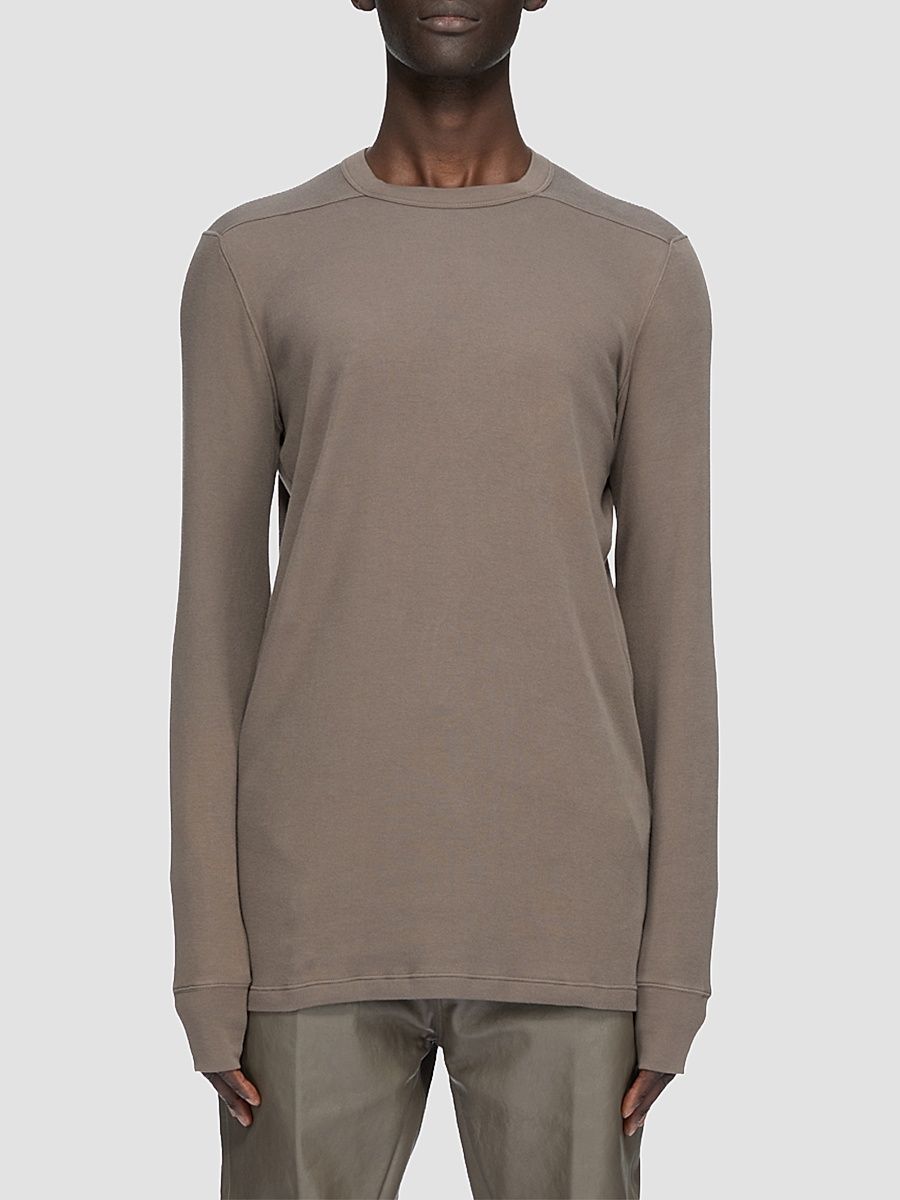 Men's Level Long-Sleeve Cotton T-Shirt - Dust - Size Small