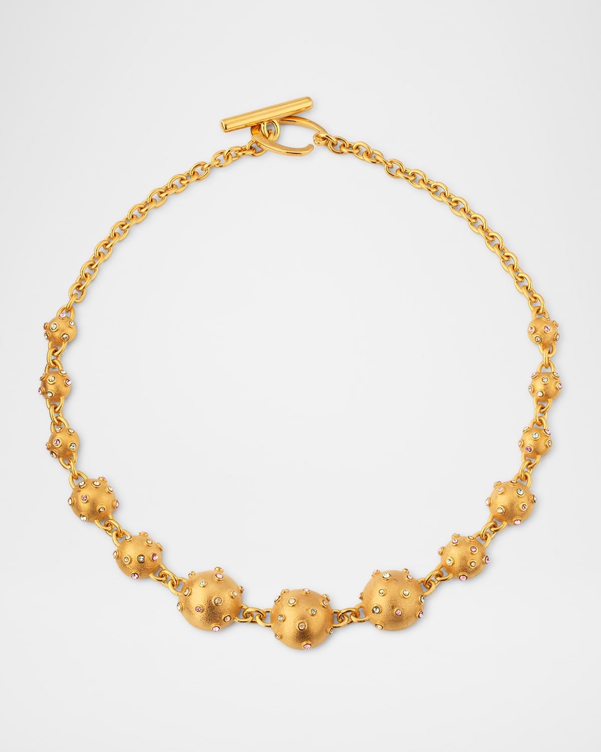 Mini Crystal Half Sphere Necklace