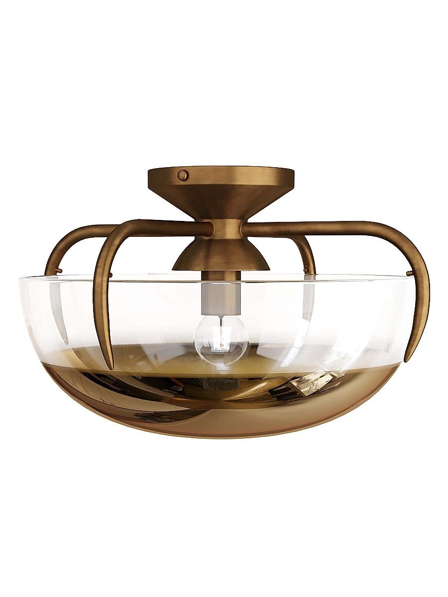 Corona Flush Mount Light - Gold
