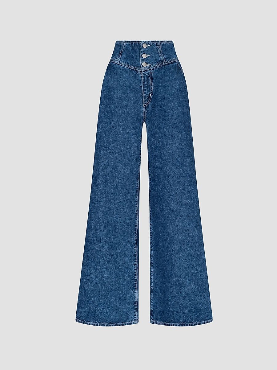 Women's Sonja Ultra High-Rise Corset Jeans - Atlantis - Size 32