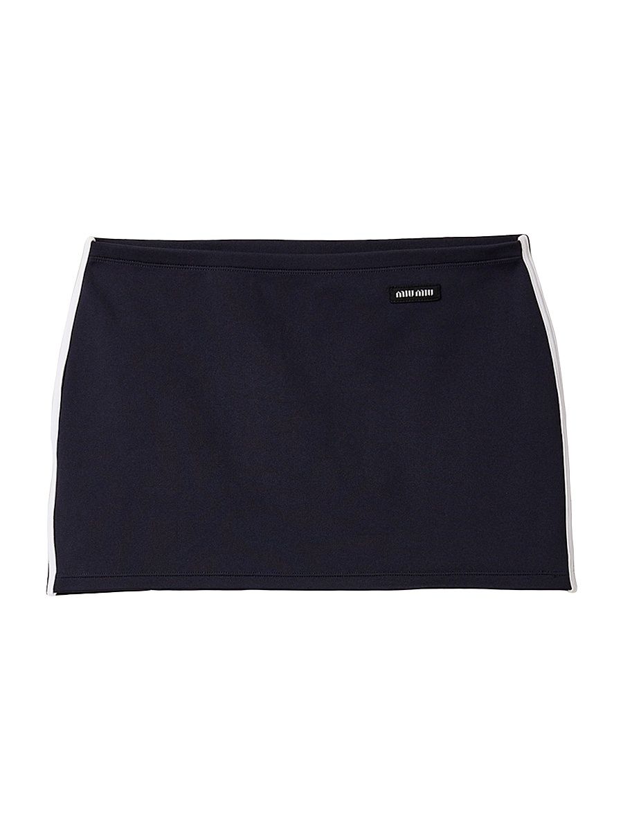 Women's Technical Yarn Miniskirt - Blue - Size 6