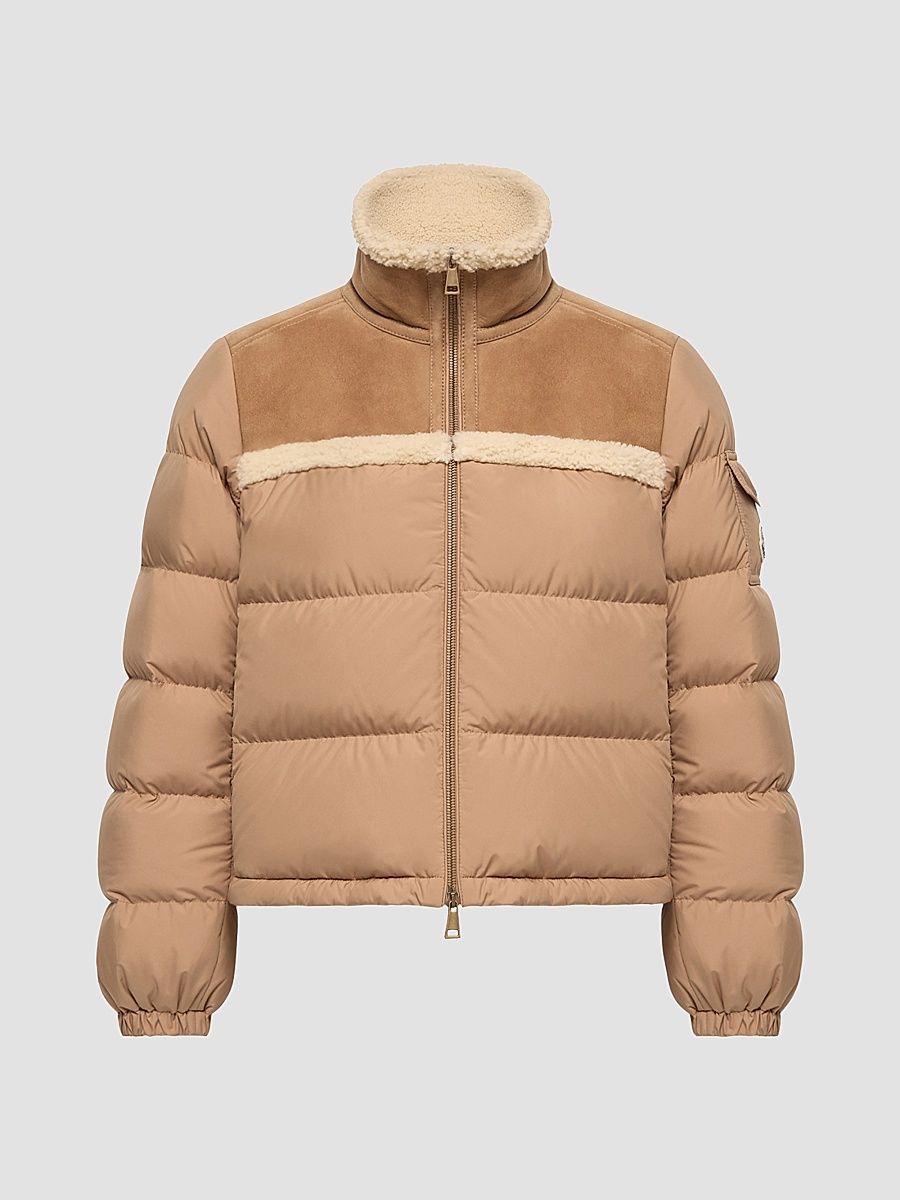 Women's Aurore Puffer Coat - Light Brown - Size Large