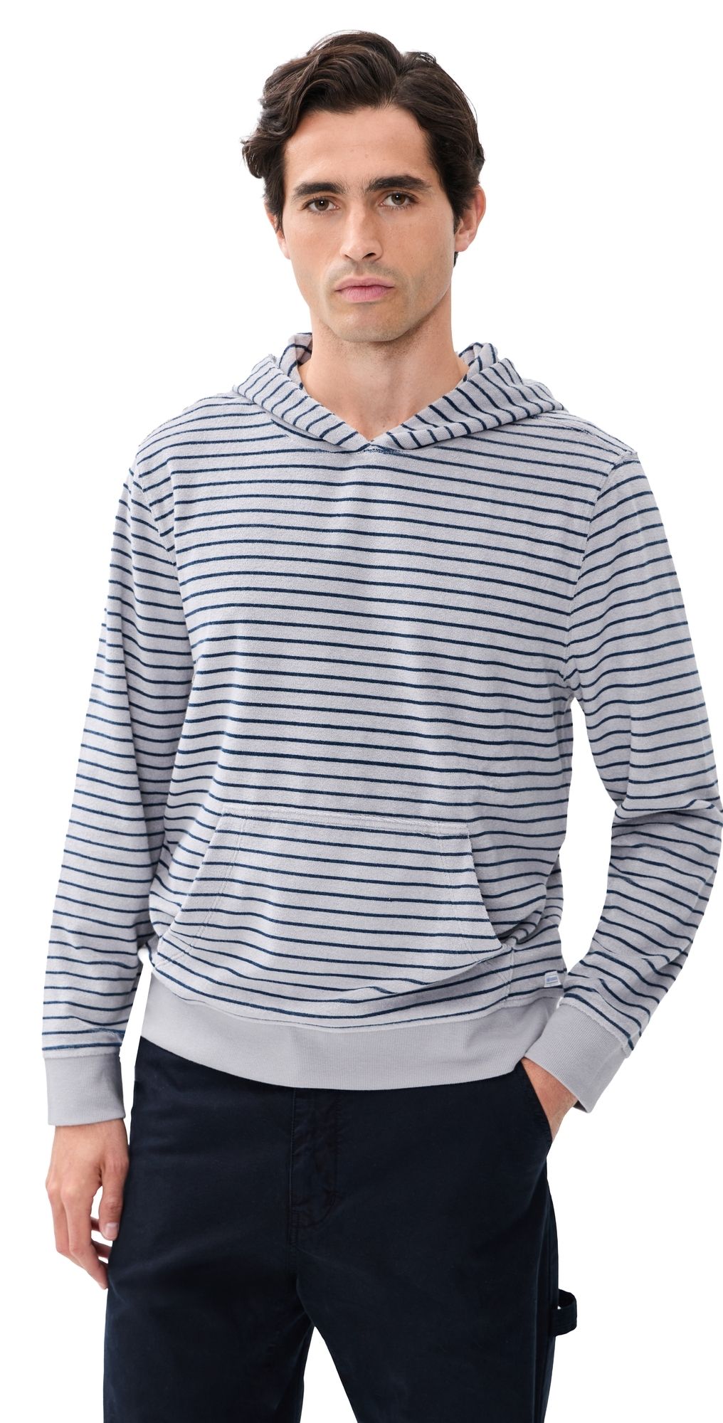 Fair Harbor Fair Harbor x Foot Joy Ravello Terry Hoodie Nautical Stripe L