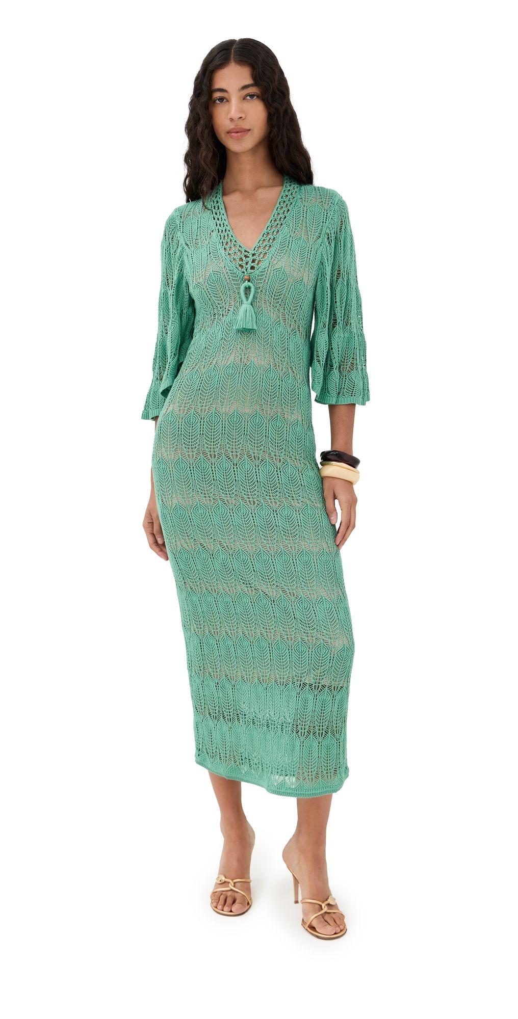 Figue Allison Dress Misty Green XS