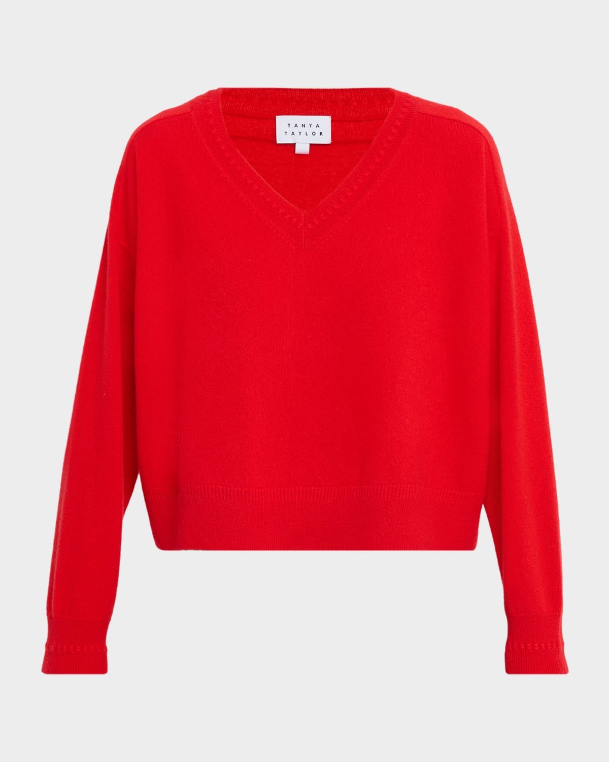 Audrey V-Neck Cashmere Sweater