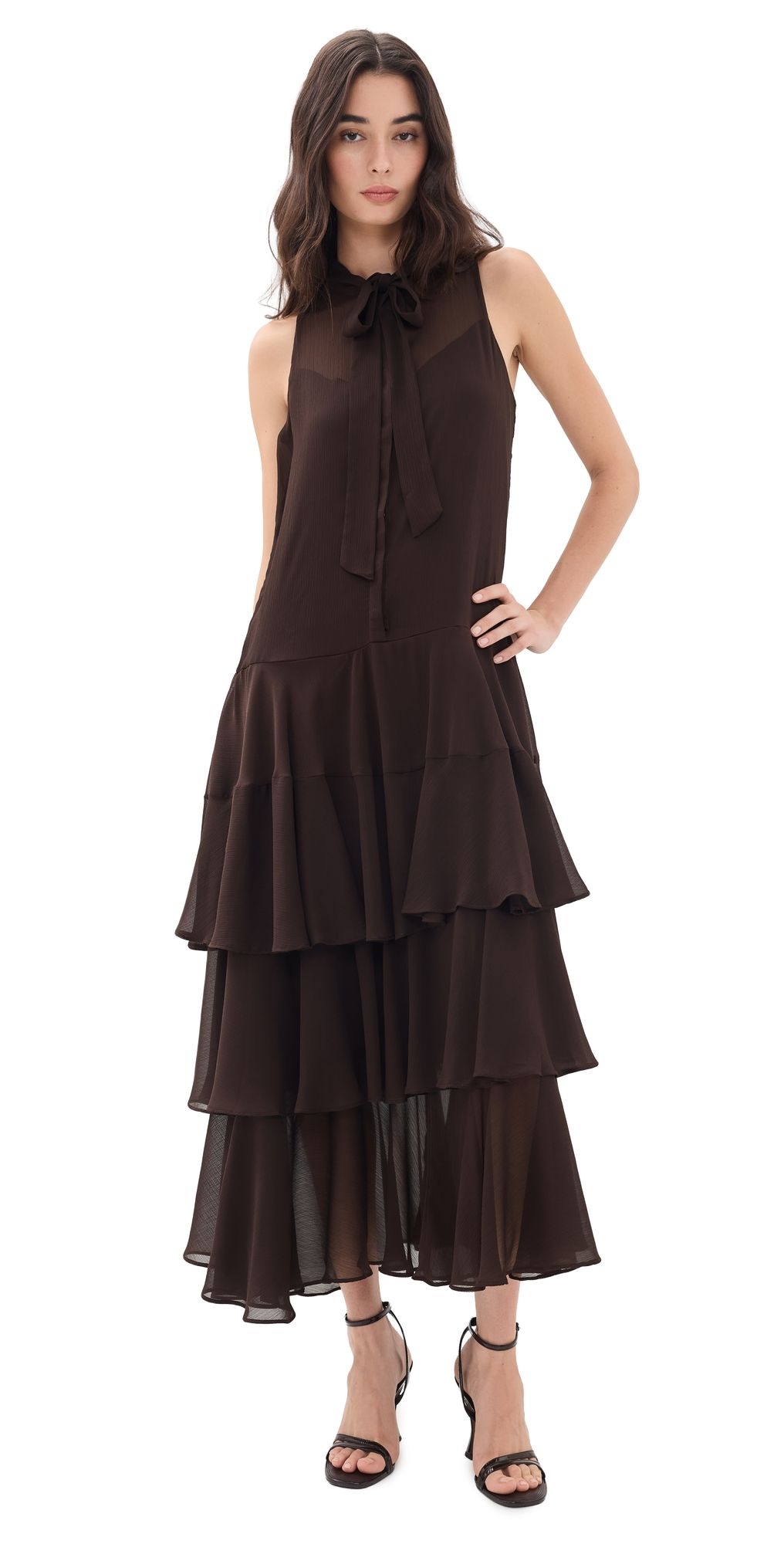 ASTR the Label Katheryn Dress Espresso XS