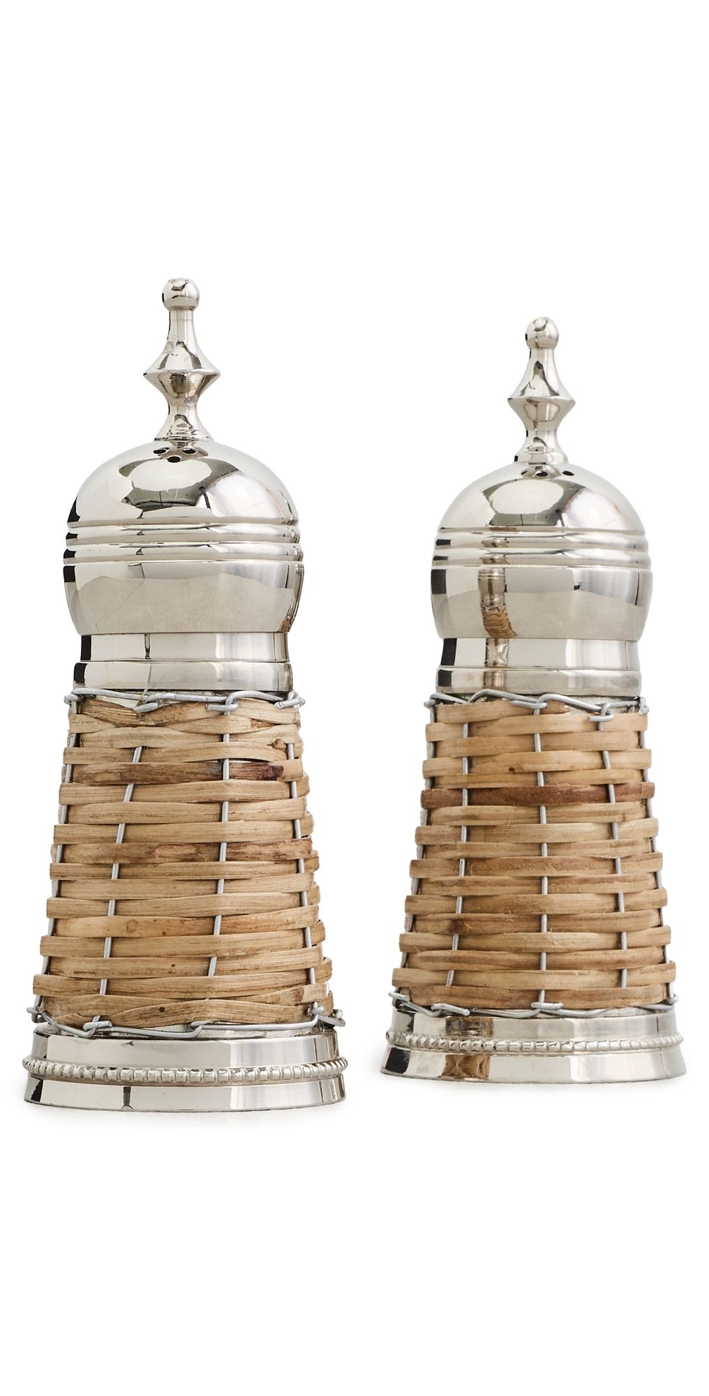 The Favorites Cap Ferrat Rattan Covered Salt and Pepper N/A One Size