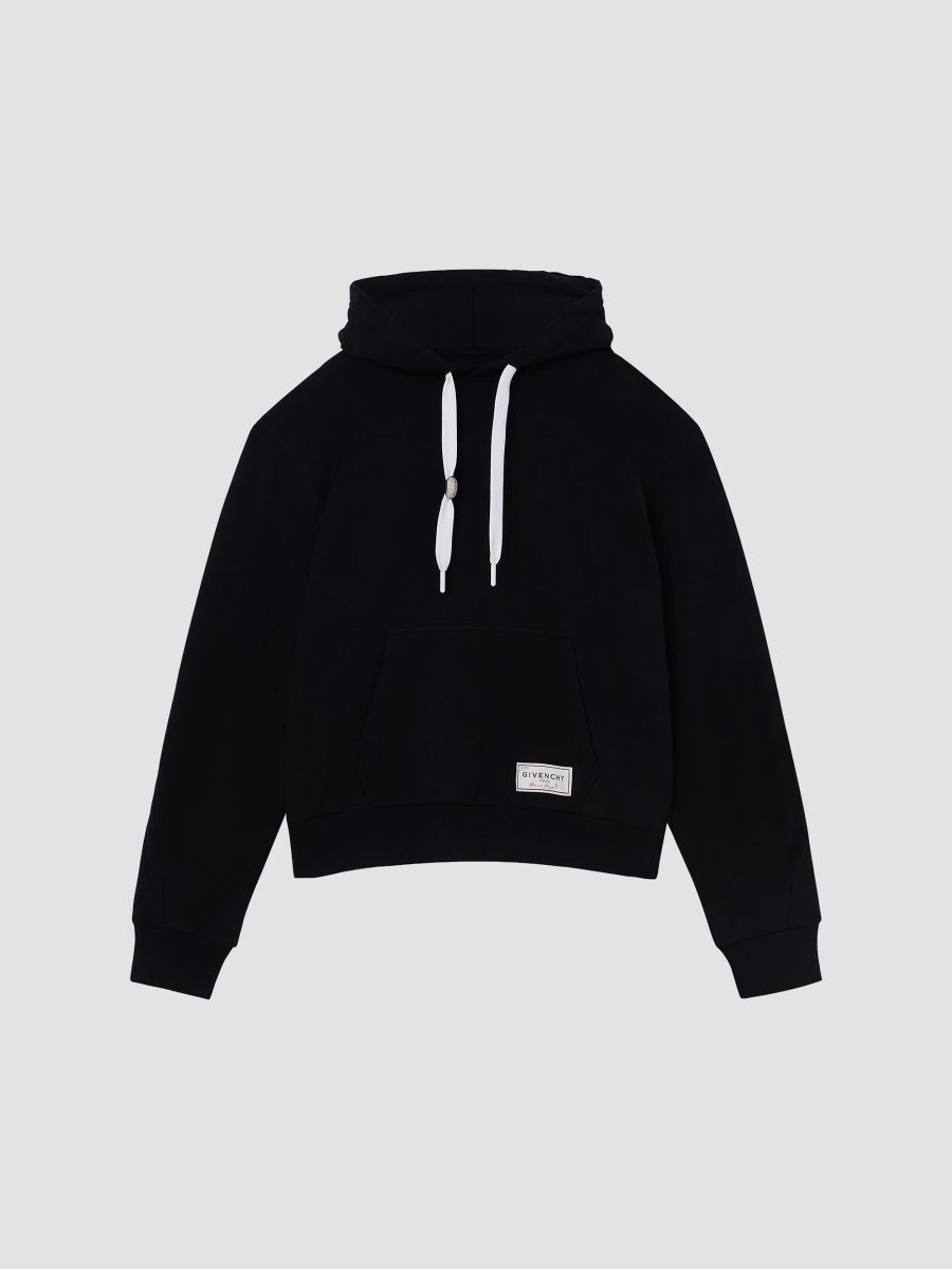 Givenchy Men's Couture Seam Hoodie in Fleece - Black - Size Large