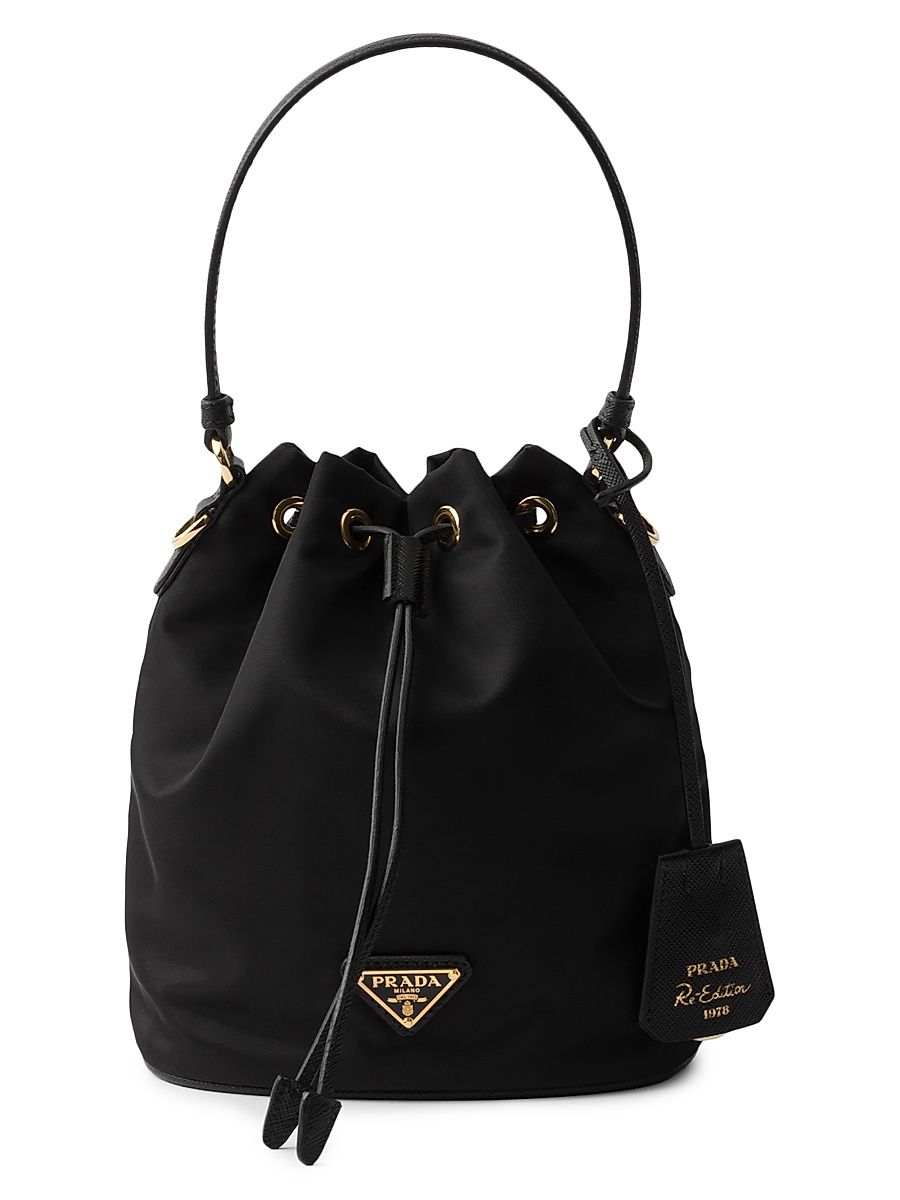 Women's Re-Edition 1978 Re-Nylon Mini Bucket Bag - Black