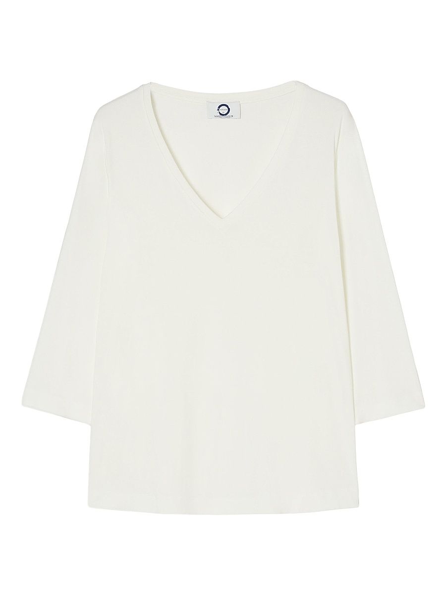 Women's Viscose Jersey T-Shirt - Ivory - Size XXL