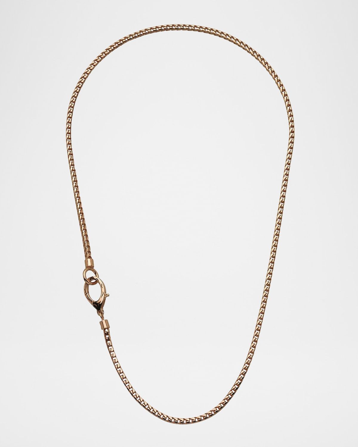 Men & apos;s Mesh Rose Gold Plated Silver Necklace, 22"L