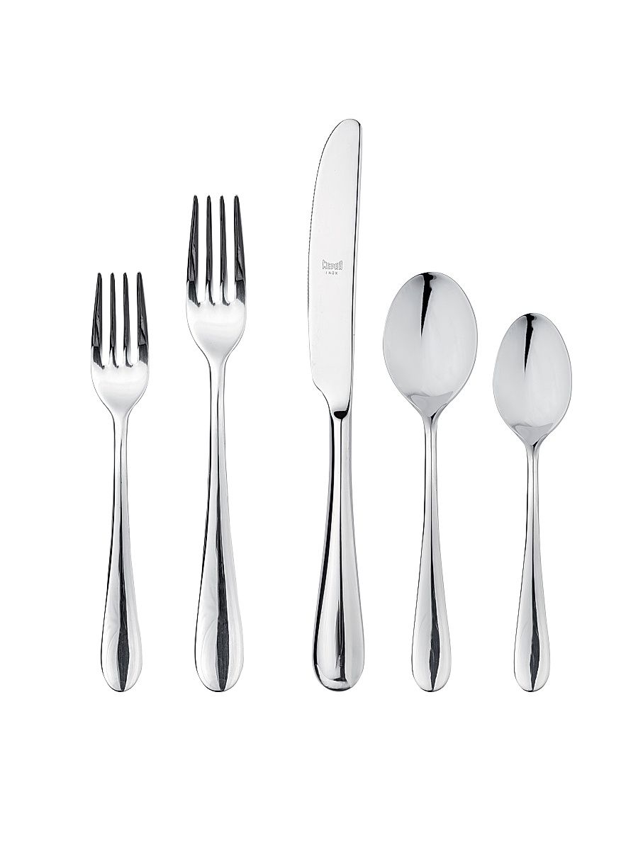 Natura 5-Piece Cutlery Set - Silver