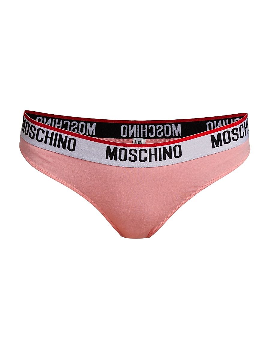 Women's Logo Band Briefs - Pink - Size Medium