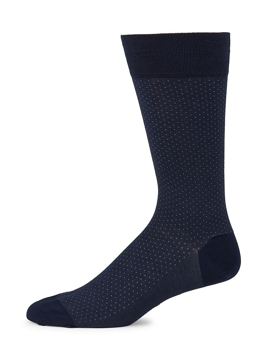 Men's Fresh Of Modal Micro Pindot Socks - Navy