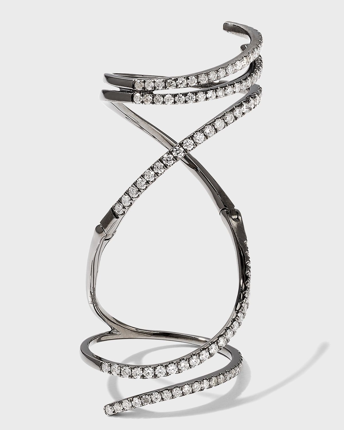 Mega Swirl Ring in Black