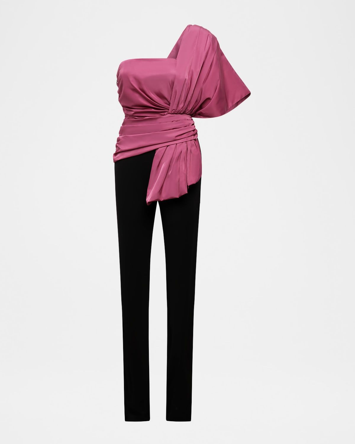 One-Shoulder Bow Jumpsuit