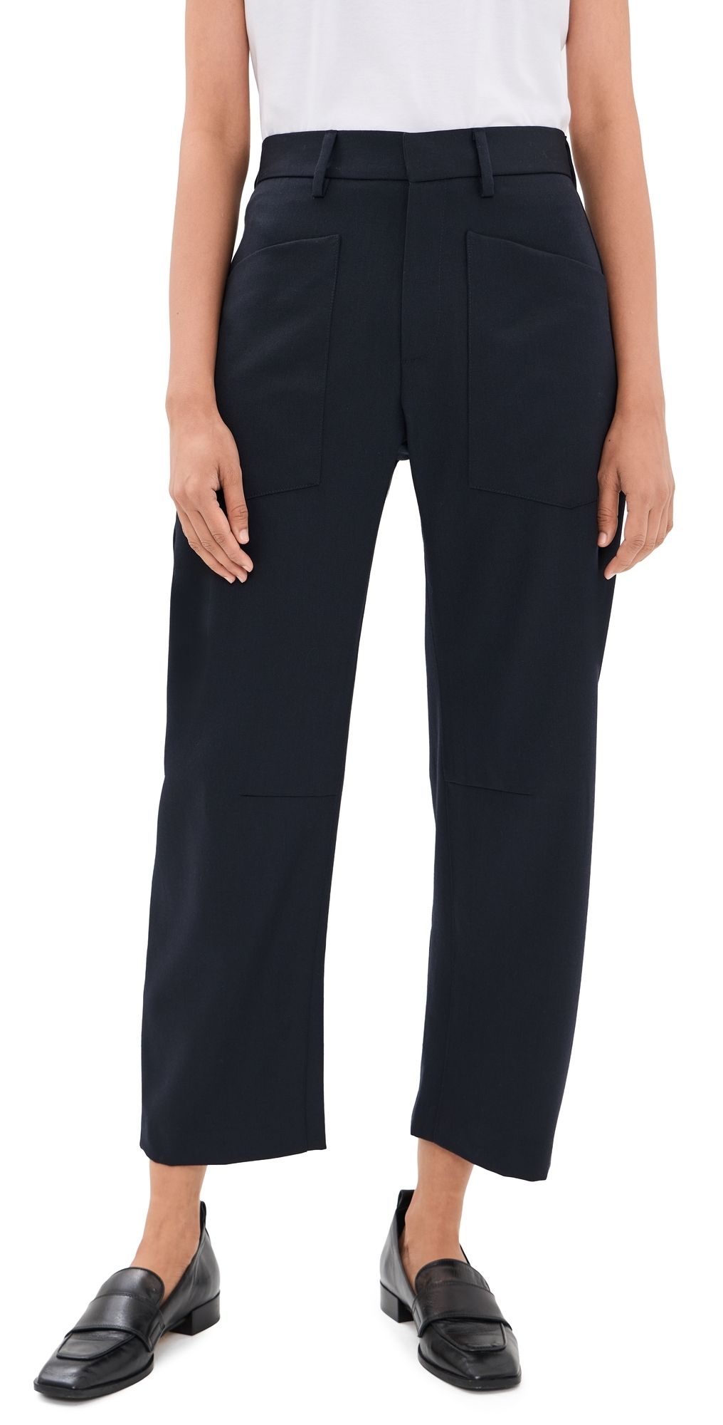 Nili Lotan Shon Wool Pants Midnight 6