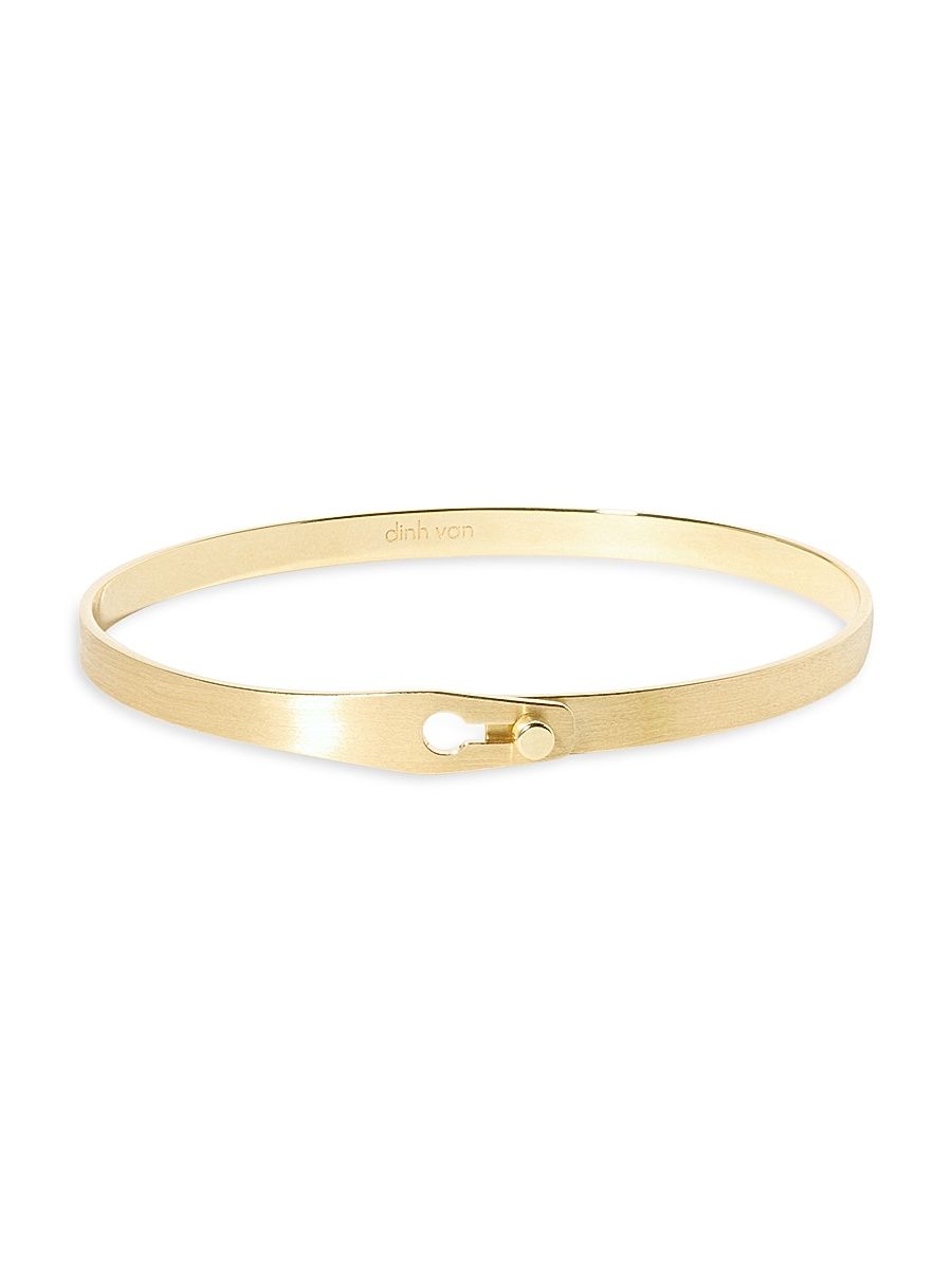 Women's Serrure Ruban 18K Yellow Gold Bangle - Yellow Gold