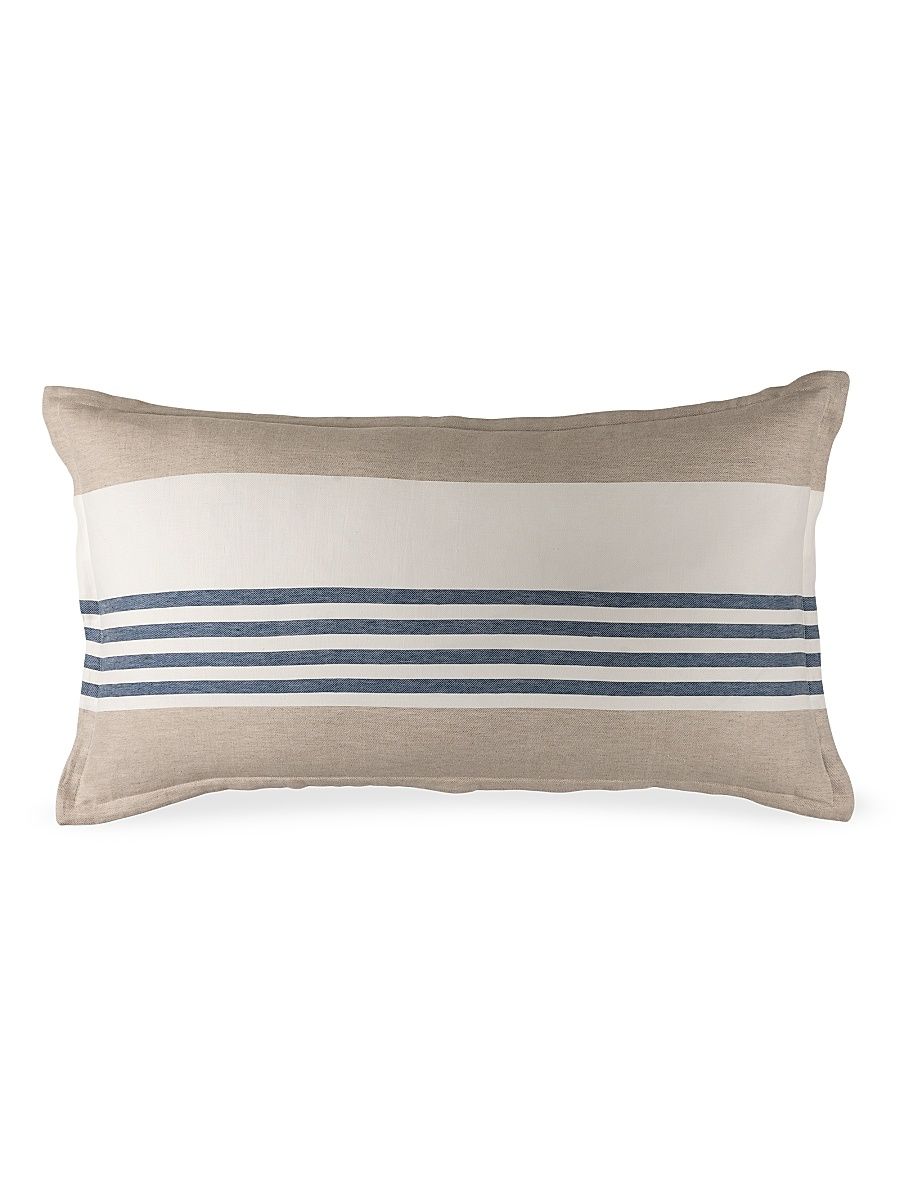 Newport Striped Pillow - Blue Natural - Size King