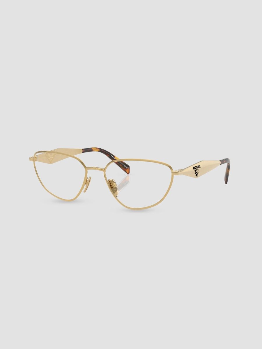 Prada Women's 56MM Cat-Eye Eyeglasses - Gold