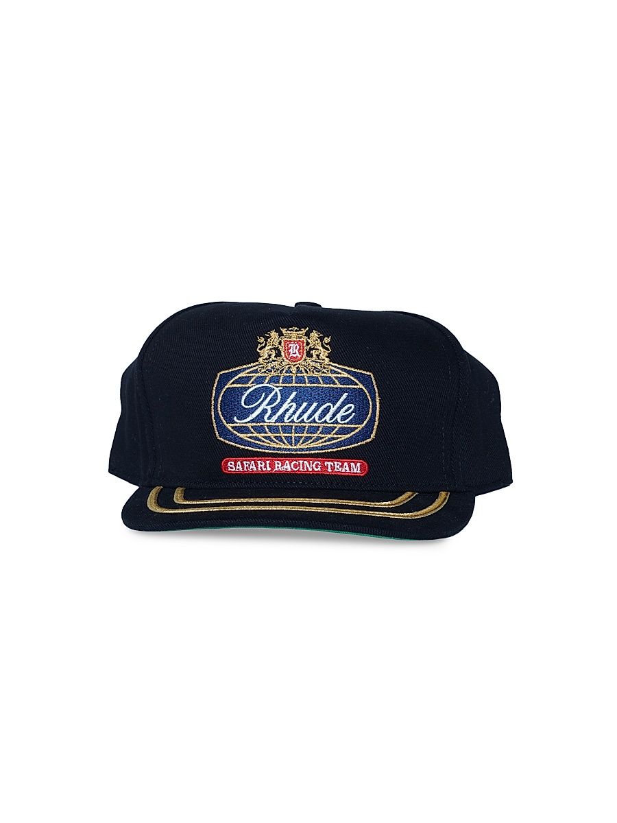 Men's Safari Crest Logo-Embroidered Baseball Cap - Black Navy