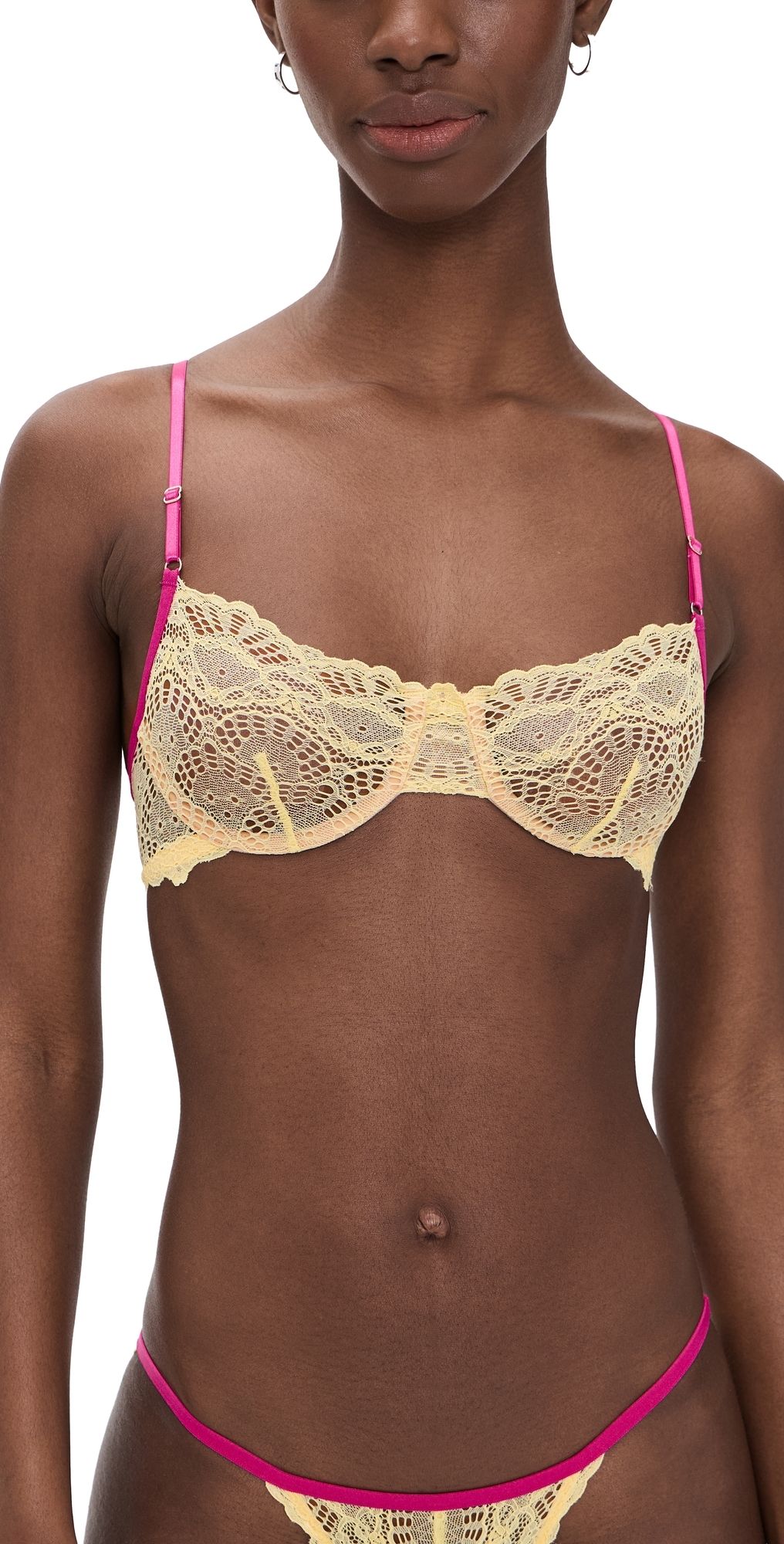 Only Hearts Underwire Bra Lemon M