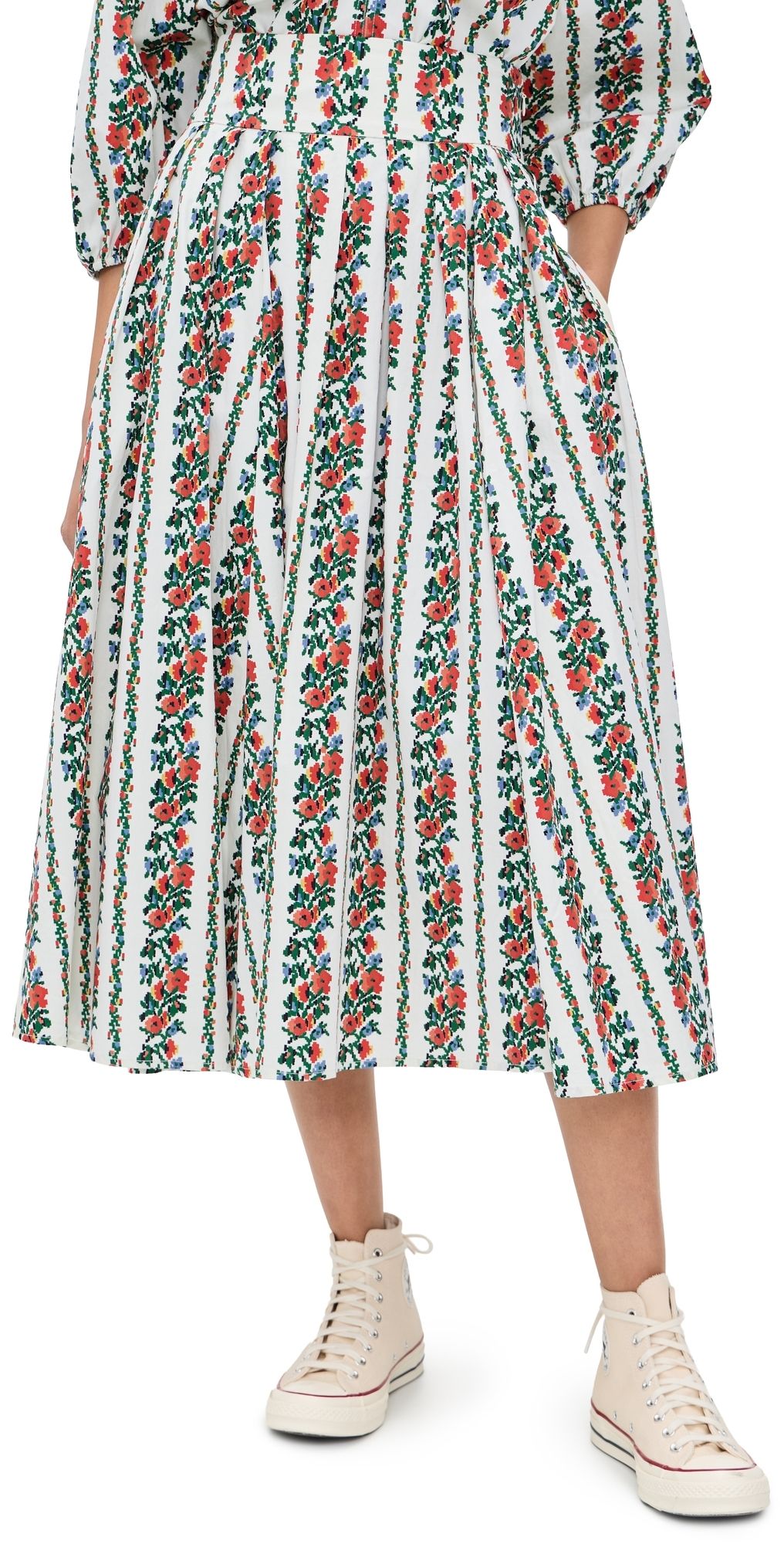 THE GREAT. The Regency Skirt Tapestry Floral 2