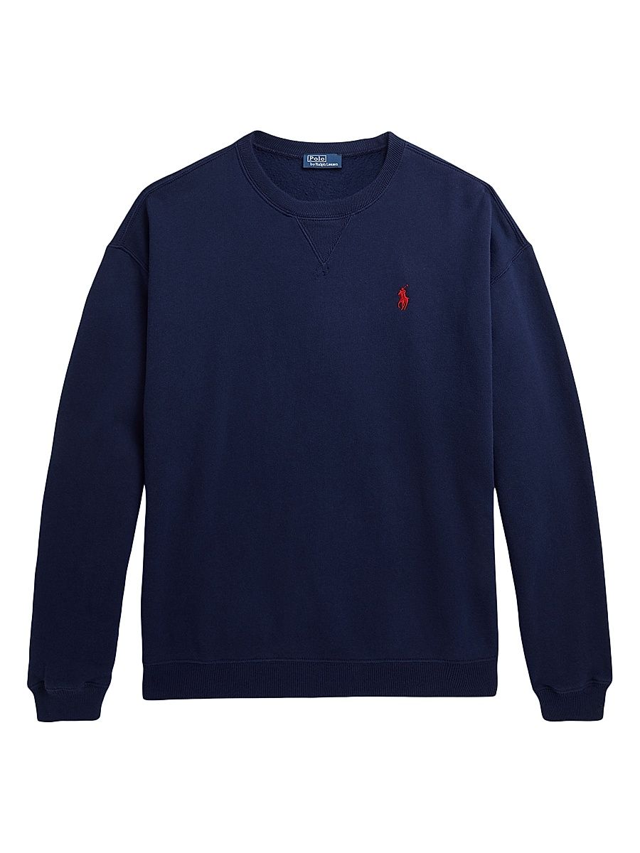 Women's Pony Logo Crewneck Sweatshirt - Cruise Navy - Size XS