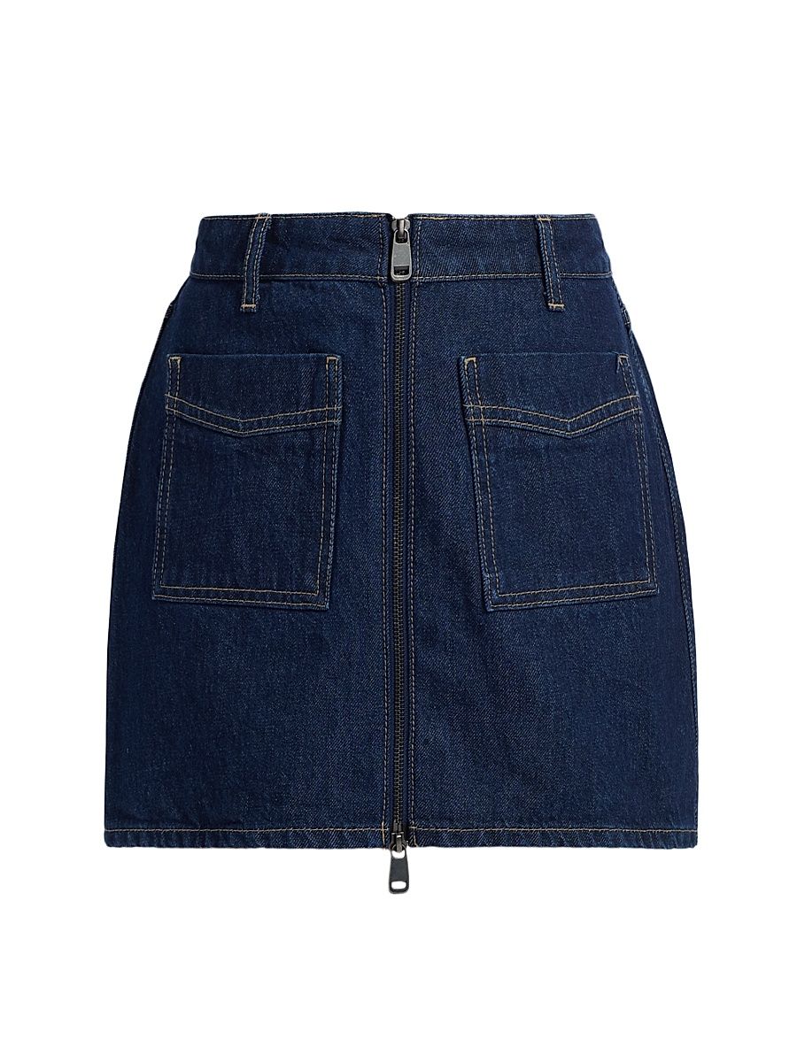 Women's Fallbrook Denim Miniskirt - Deep Indigo - Size 29