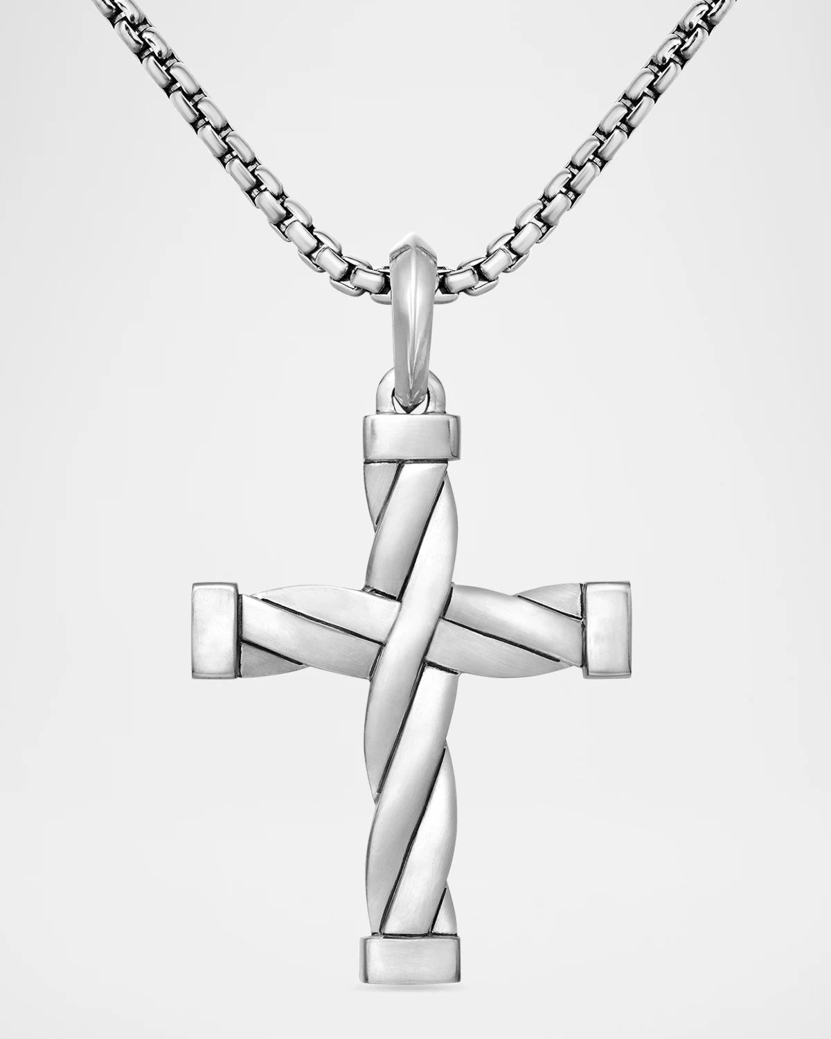 DY Helios Cross Pendant in Silver, 36mm