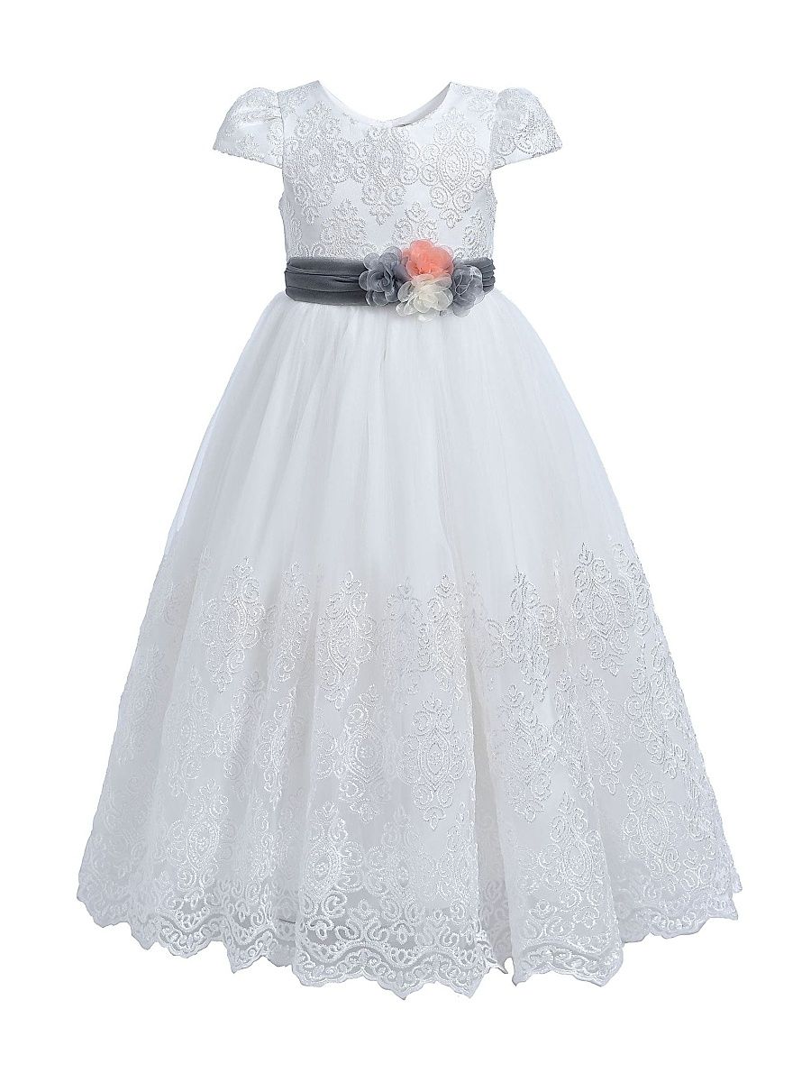 Little Girl's & Girl's Beaumont Dress - White - Size 14