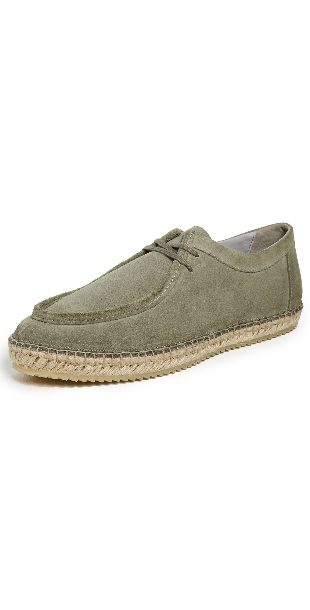 Frescobol Carioca Rodolfo Suede Espadrille Boots Pale Green 43
