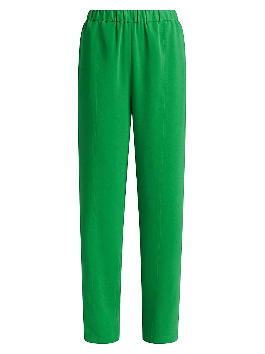 Women's Nora Crepe Straight-Leg Pants - Clover Field - Size XXL