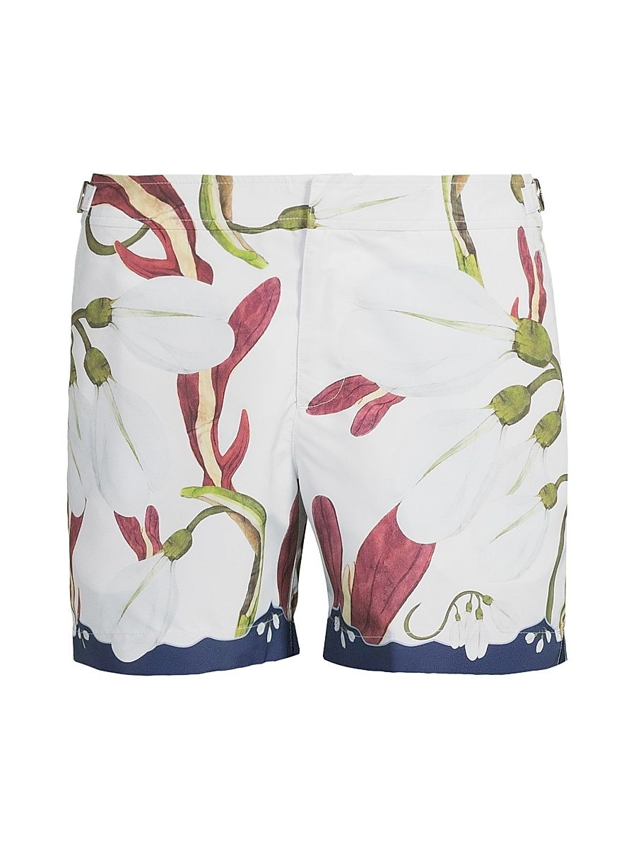 Men's Setter Orchis Floral Swim Shorts - Night Iris - Size 38