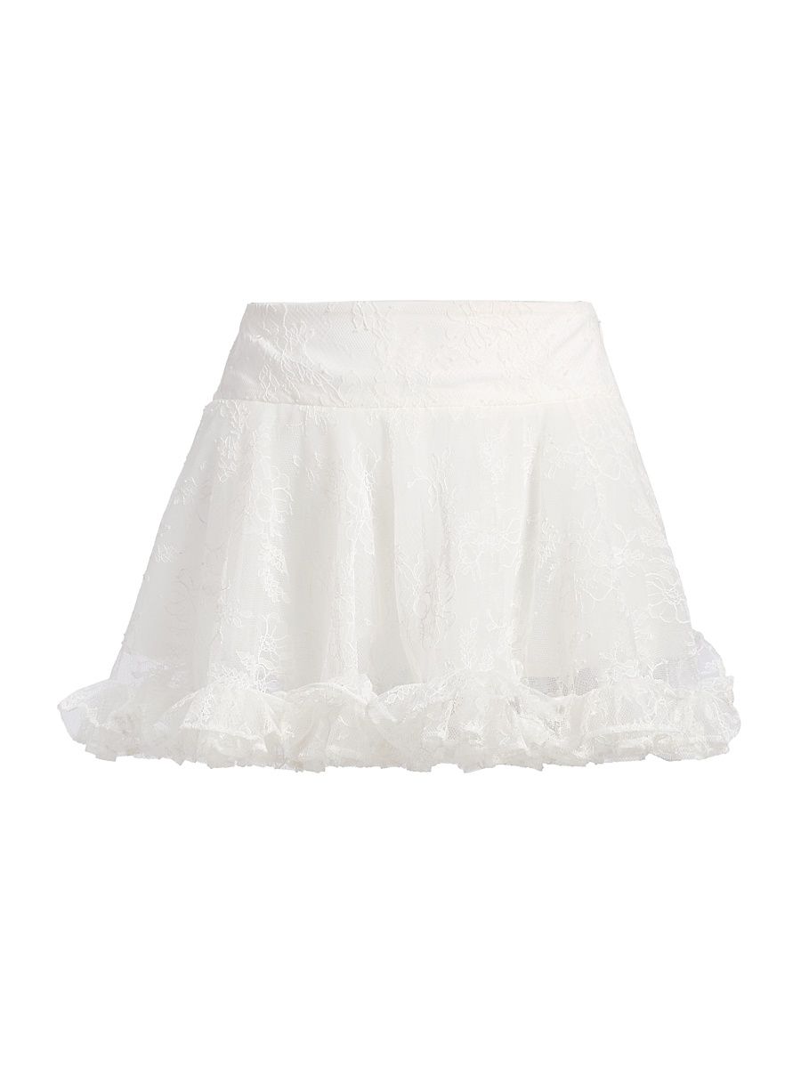 Women's Kirsten Floral Lace Skort - Ivory - Size 12