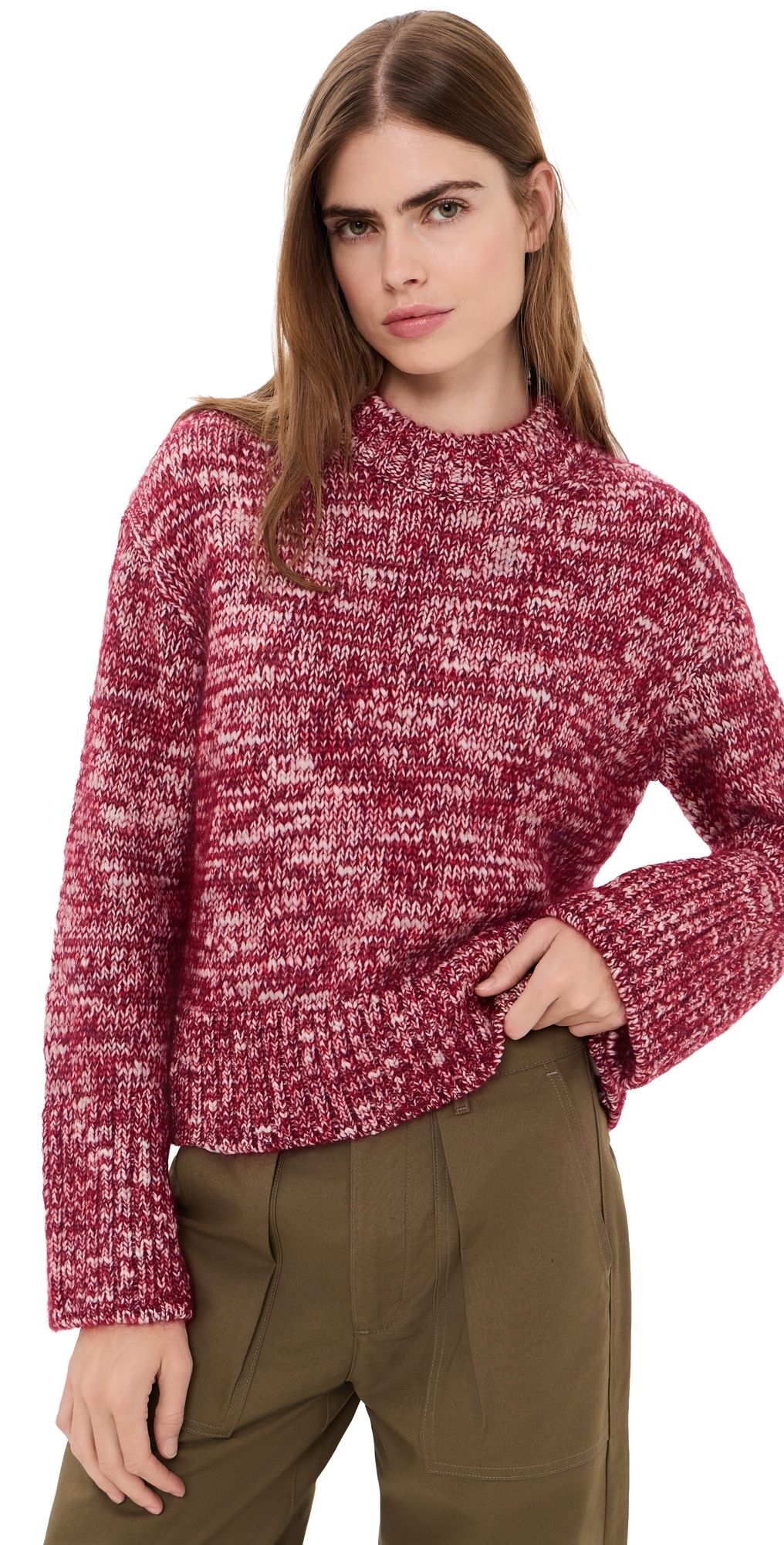 rag & bone Marlee Crew Sweater Red XS