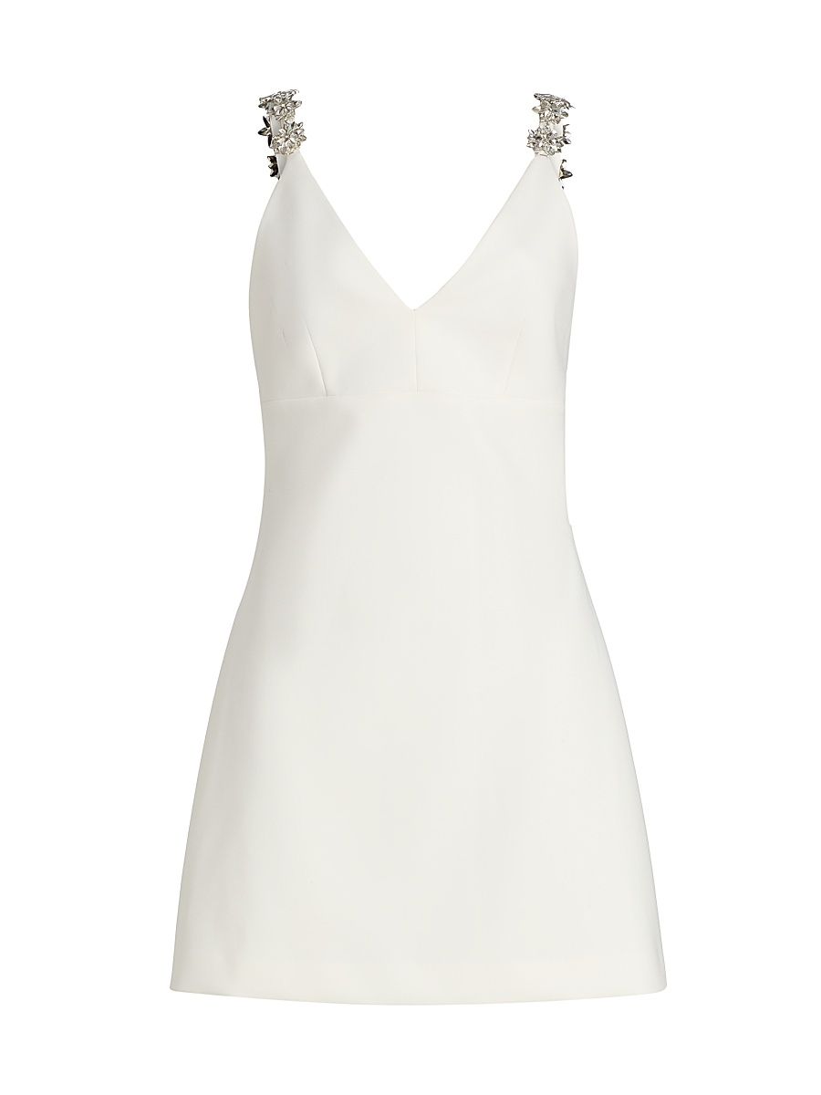 Women's Mattison Floral-Embellished Minidress - Cream - Size 14