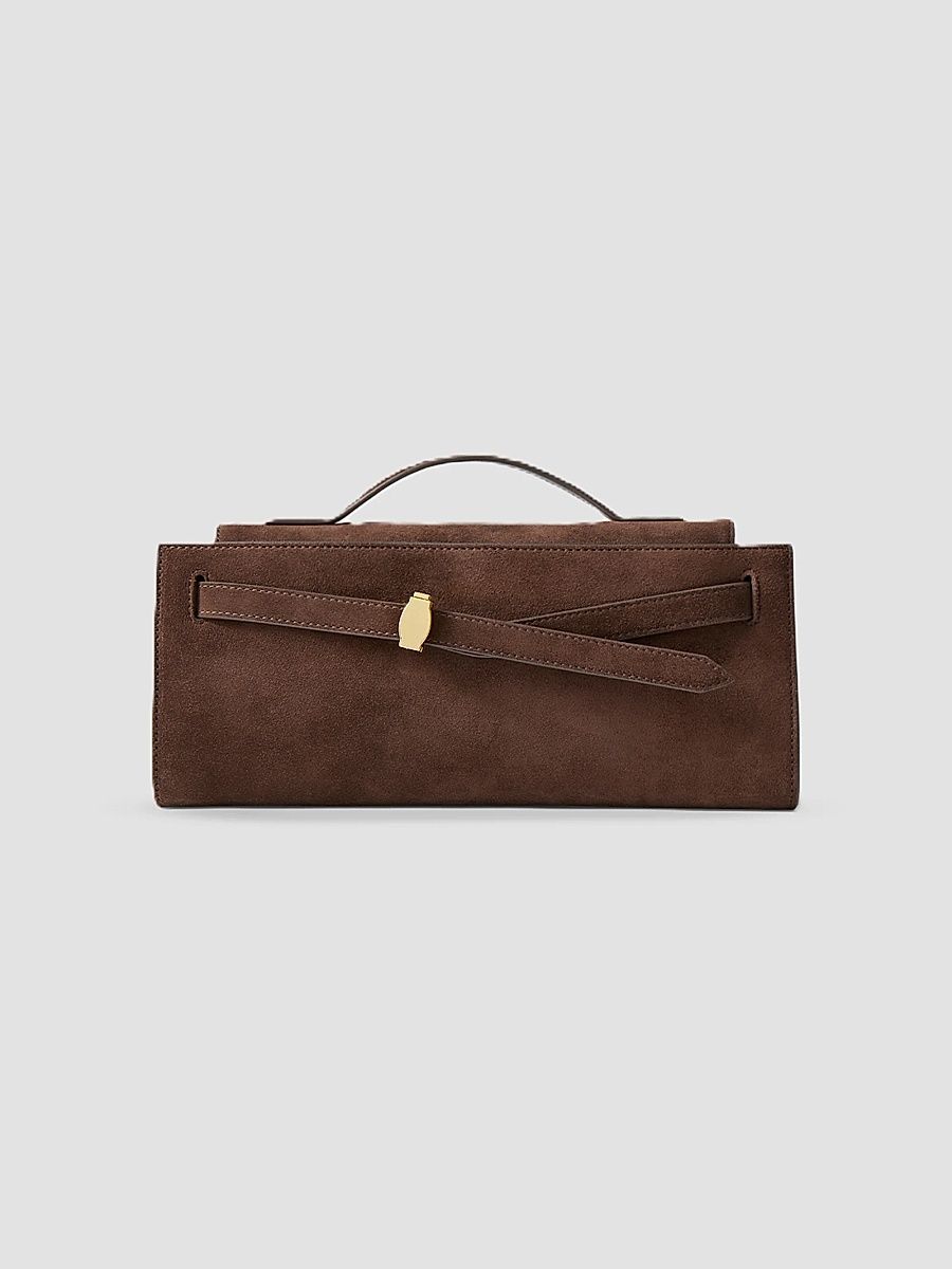 Women's Dash Suede Clutch - Espresso