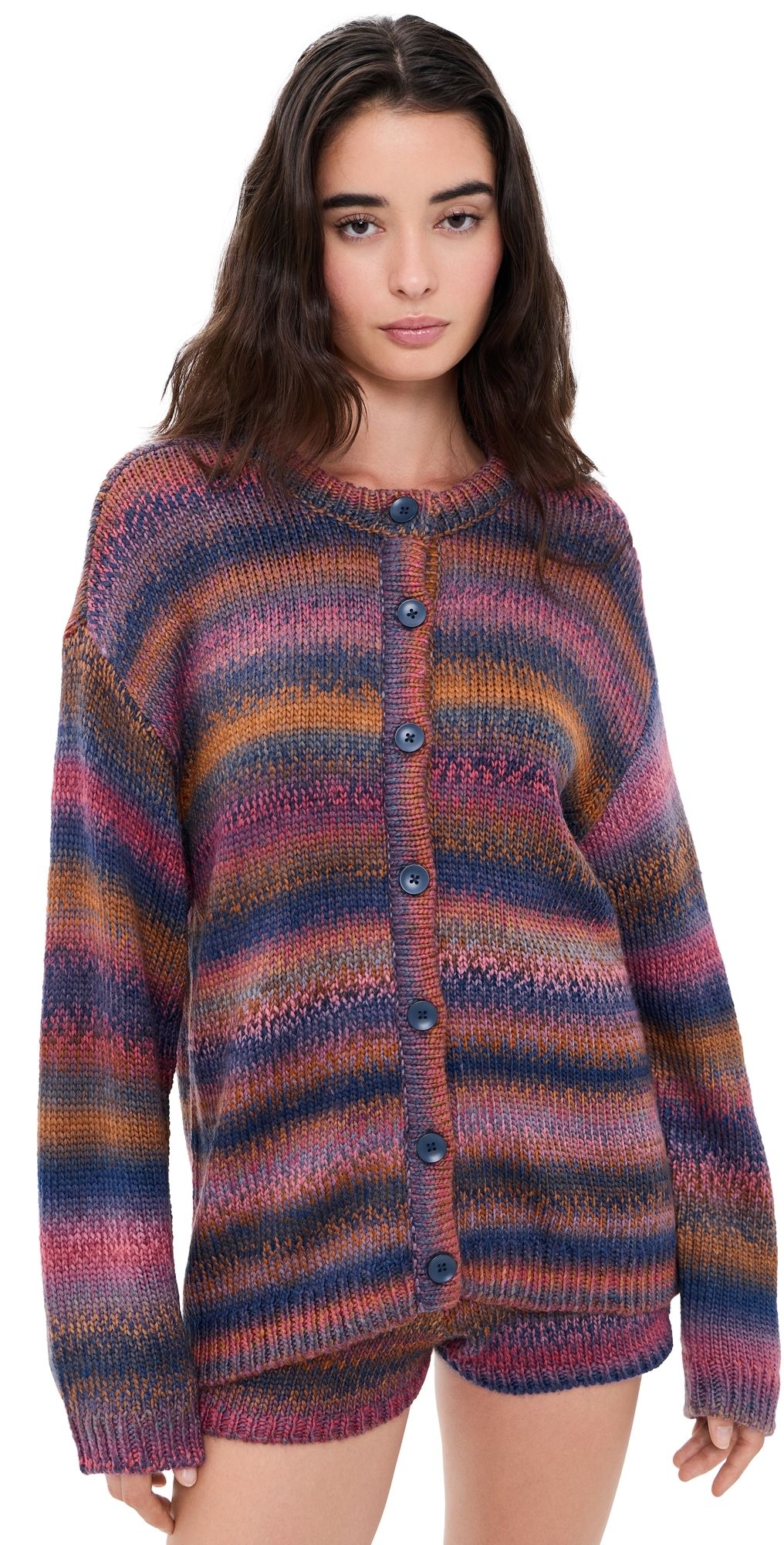Show Me Your Mumu Inez Cardigan Spacedye Knit L
