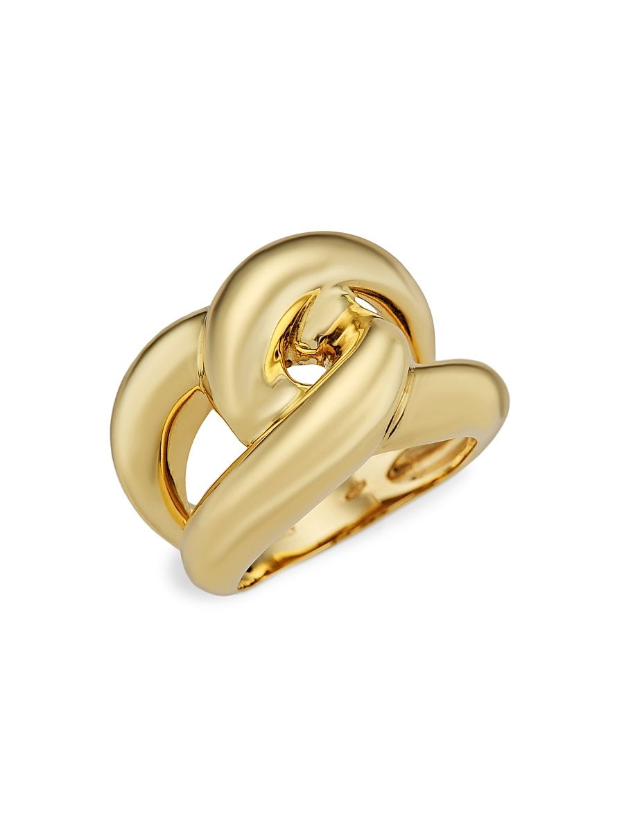 Women's 14K Yellow Gold Intertwined Band - Gold - Size 7