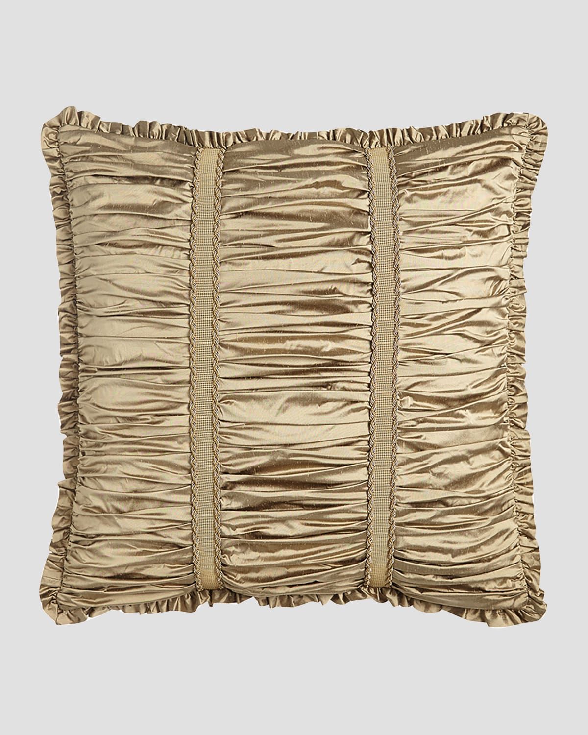 Vienna Ruched Silk European Sham