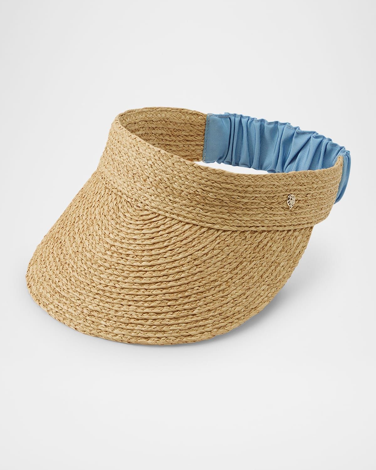 Medea Classic Straw & Ribbon Visor